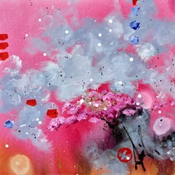 Seeing Your Beauty I by Danielle O'Connor Akiyama - Glazed Original Painting on Box Canvas sized 20x20 inches. Available from Whitewall Galleries